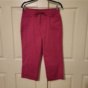 Sag Harbor Sport petite hot pink wide leg pants